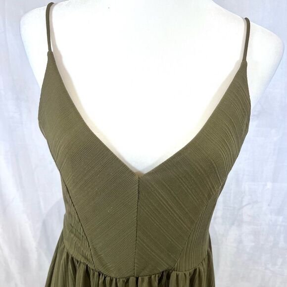 Zara strappy cross back olive green romper size medium - Picture 6 of 9